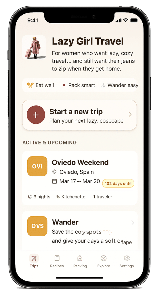The LGT App homepage shown on a cell phone.