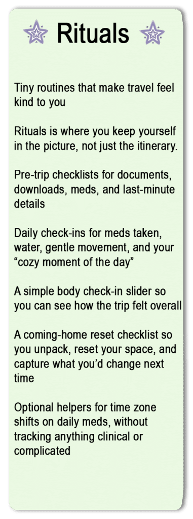 App Benefits of the Rituals section.